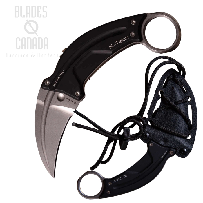 Extrema Ratio K-Talon Fixed Blade Knife, N690 SW, Aluminum Black